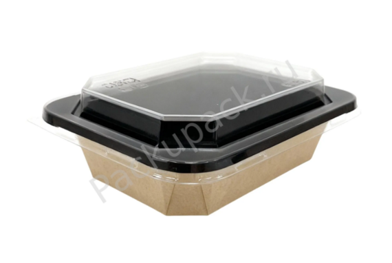 Коробка Do Eco OCTOBOX 500 ДНО + крышка полукупольная Black 1/560